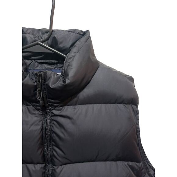 Land's End 100% Goose Down Vest Puffer Black Quilted Snap Button Women's Medium - Picture 6 of 8